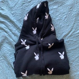 Playboy cropped hoodie